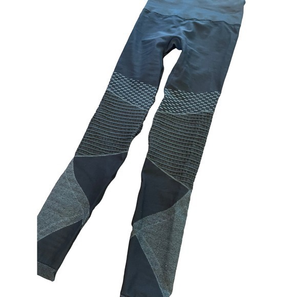 NWT Spanx Moto Leggings‎ Indigo Sky Navy Blue Seamless Look at Me Now Size Small - Picture 11 of 15